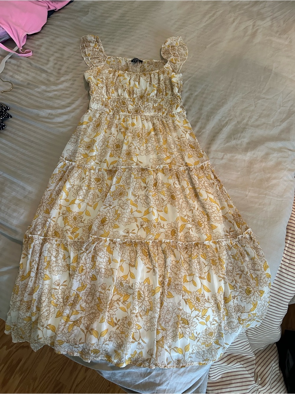 Trixxi Floral Tiered Maxi Dress